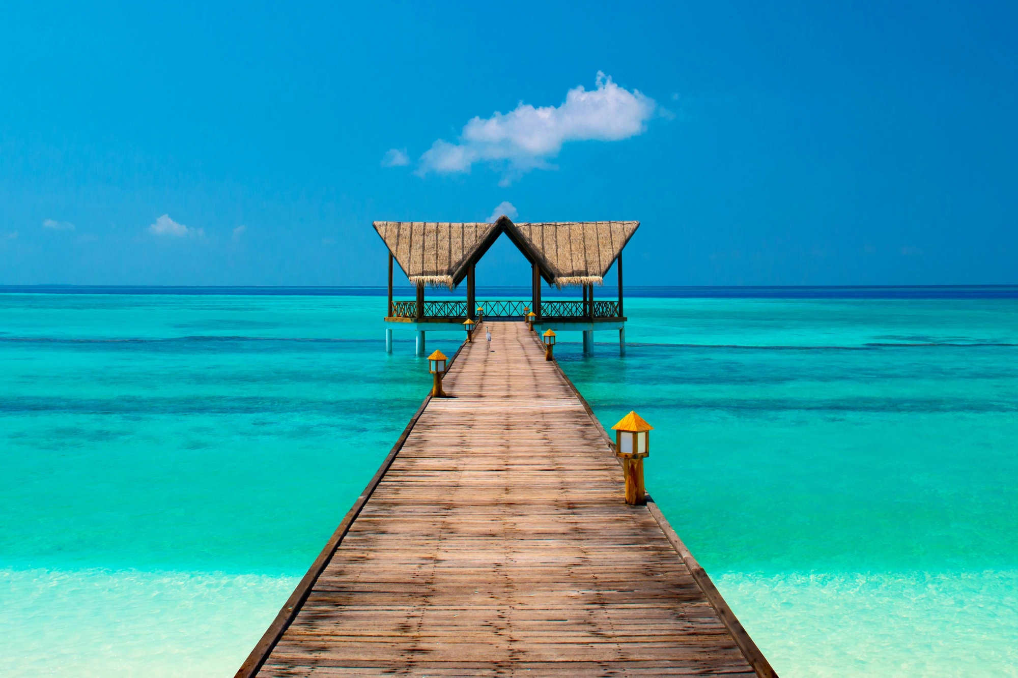 Serene Pier Retreat - Premium Wall Art