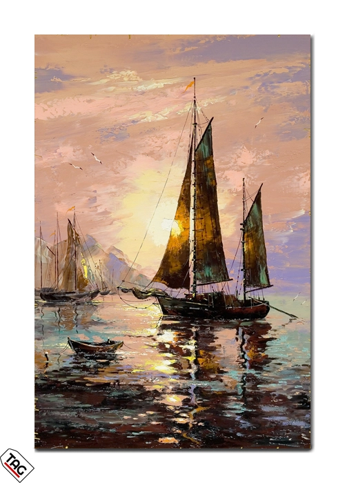 Serenity at Sea - Sailing into the Sunset