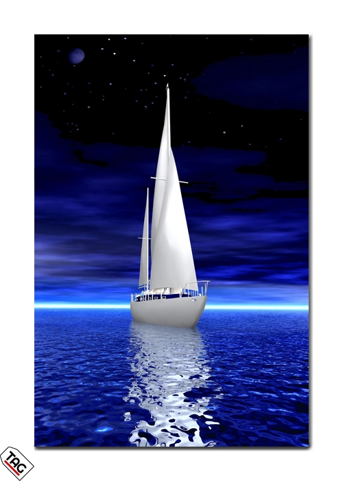 Moonlit Voyage - Sailing Under the Stars