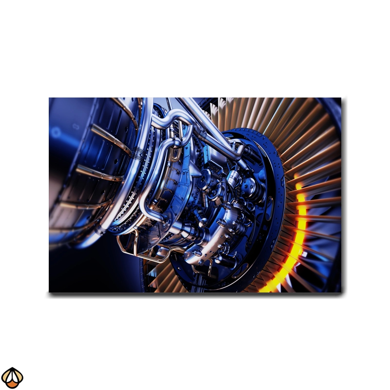 Jet Engine Precision - Modern Wall Art