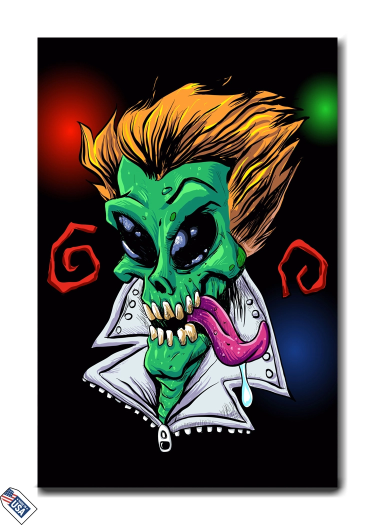Alien Punk - Premium Wall Art