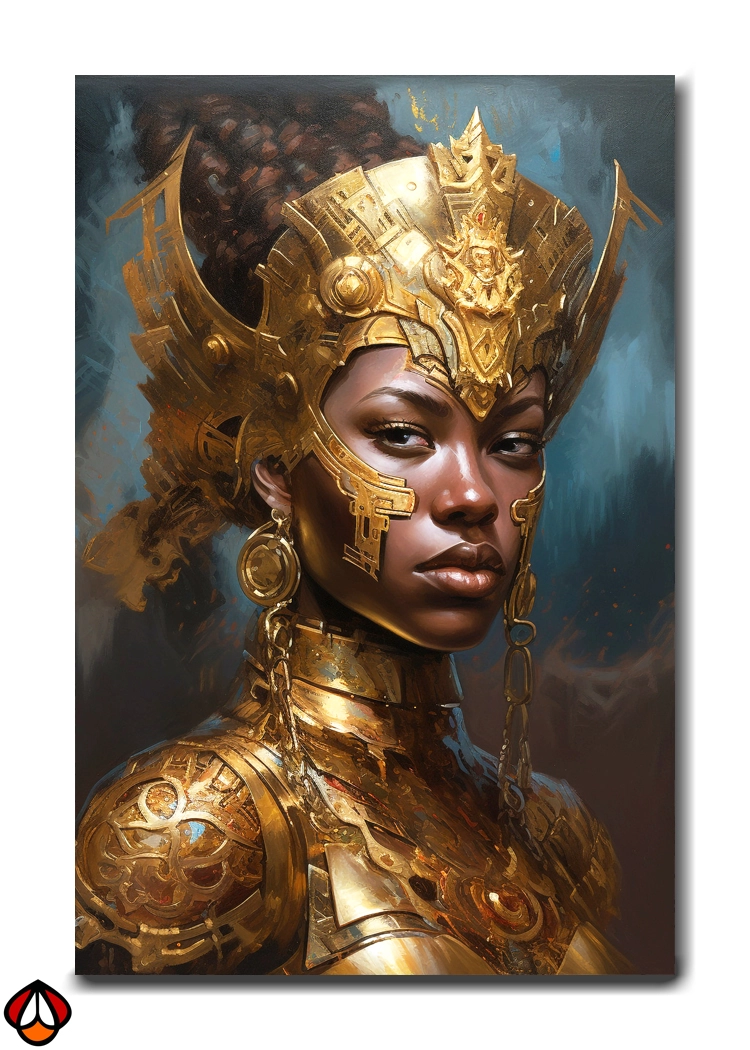 Golden Majesty - A Regal Portrait of Strength