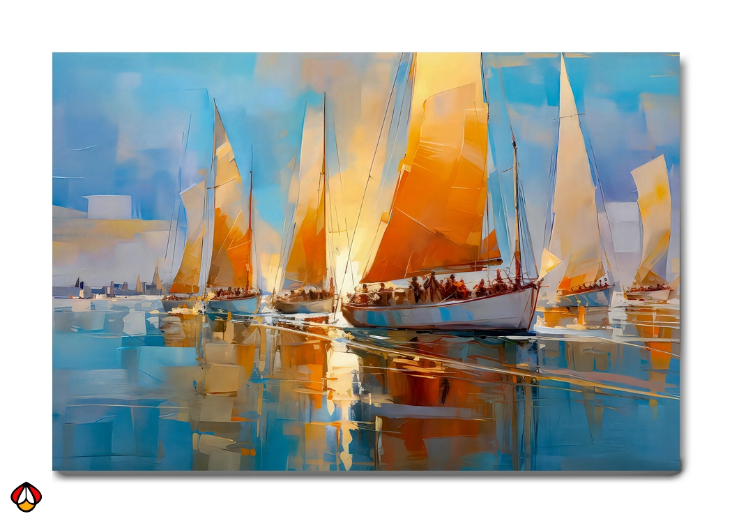 Golden Sails - Radiant Regatta Artwork