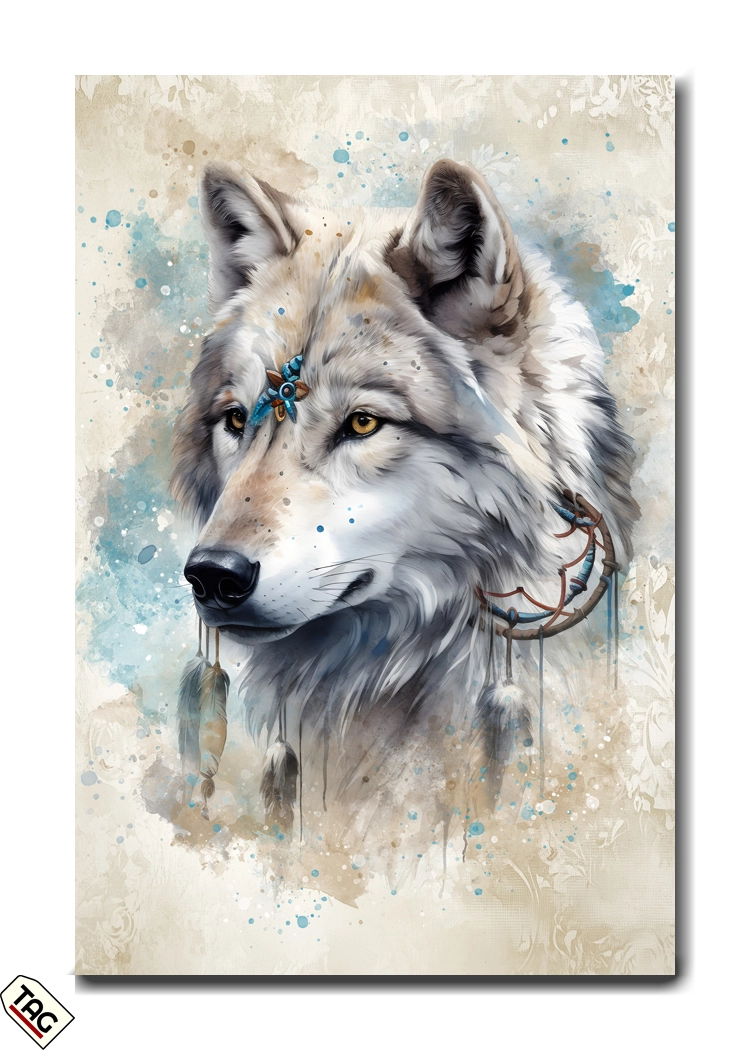 Mystical Spirit Wolf - Guardian of Dreams