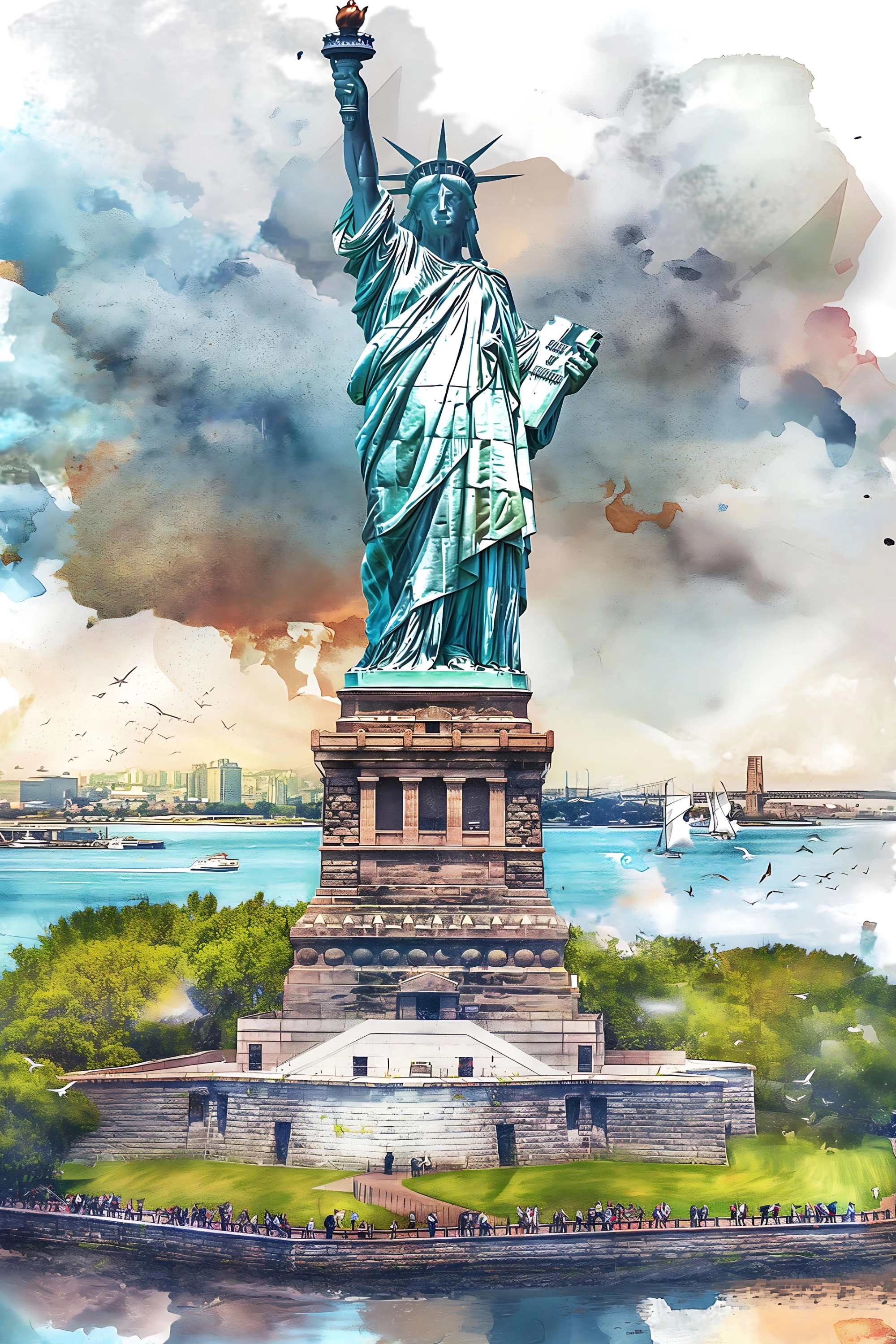 Statue of Liberty - Icon of Freedom Wall Art