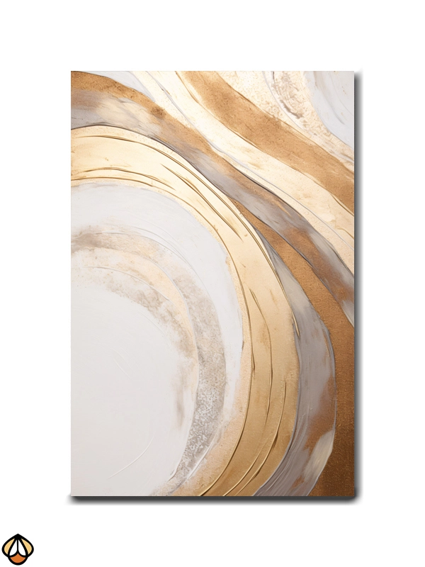 Golden Wave - A Dance of Light and Texture